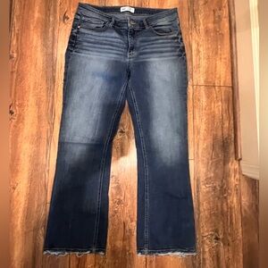 BKE Blue Flare Wide Leg Denim